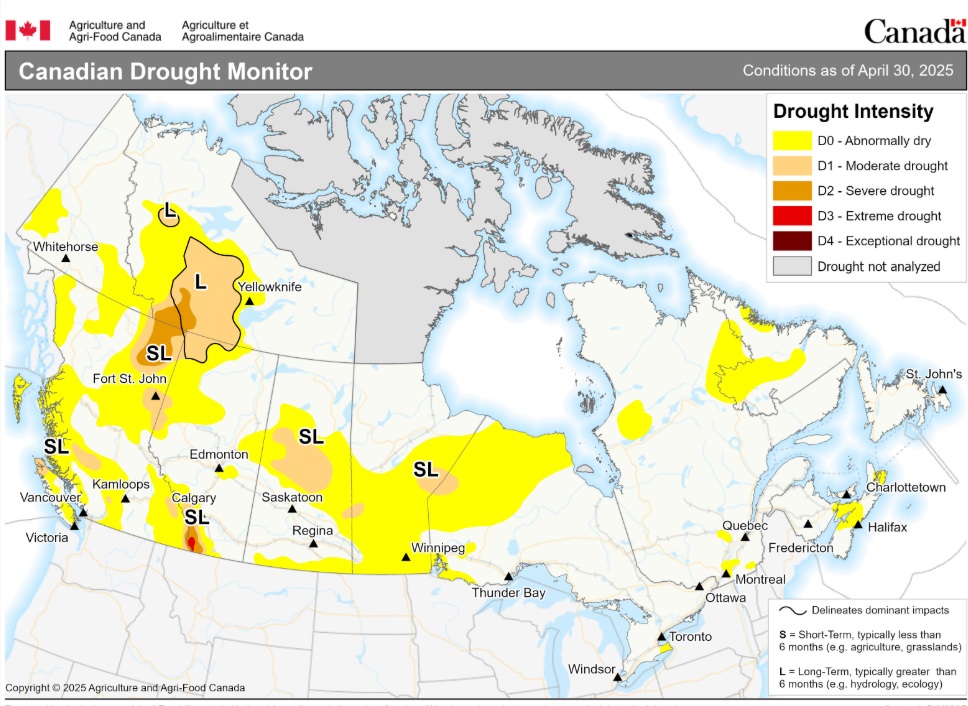 April drought monitor