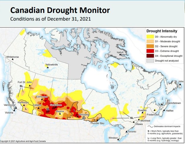 December drought monitor