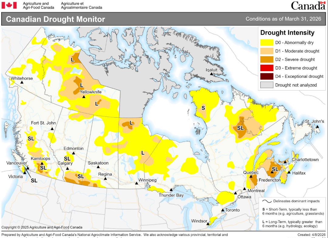 March drought monitor