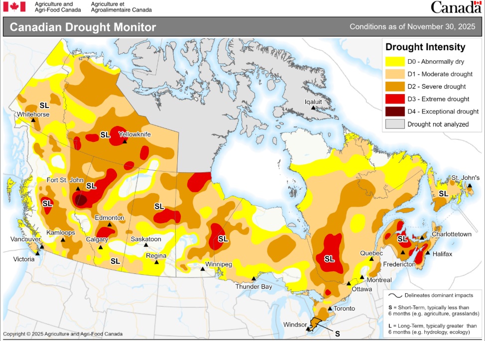 November drought monitor