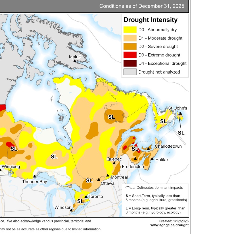 Ontario drought December