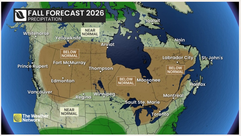 Fall precip forecast