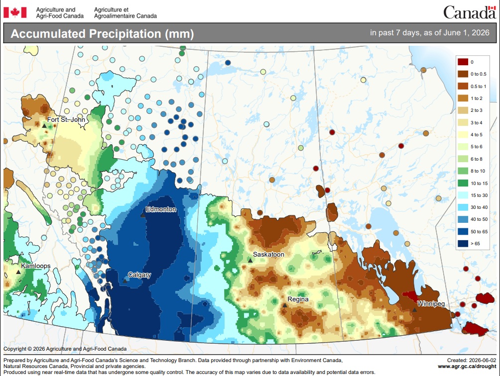Rainfall accumulation