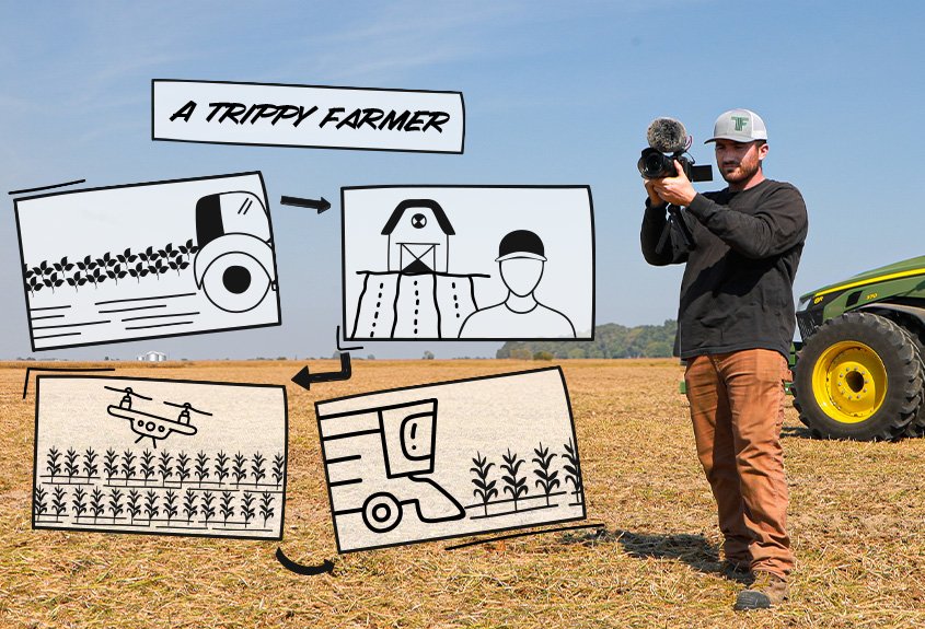 Andy Dole showcases his family farm on his successful YouTube channel, ‘aTrippyFarmer’.