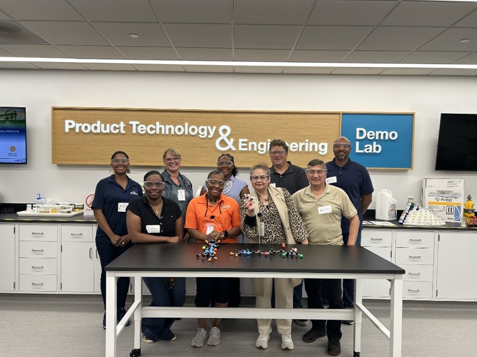 Syngenta hosted Guilford County Schools Career and Technical Education teachers for an immersive tour of its research laboratories. (Photo courtesy of Syngenta)
