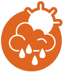 graphic of sun and rain cloud