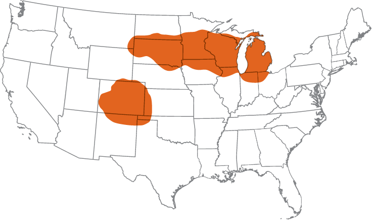 map of the united states showing proven areas of the lynx hybrid