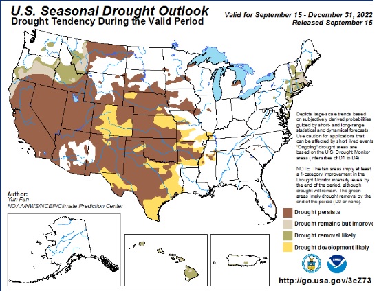 Seasonal drought outlook