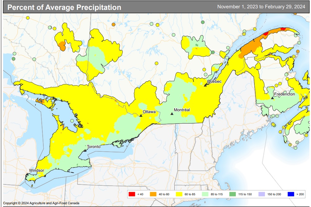 Winter precip forecast